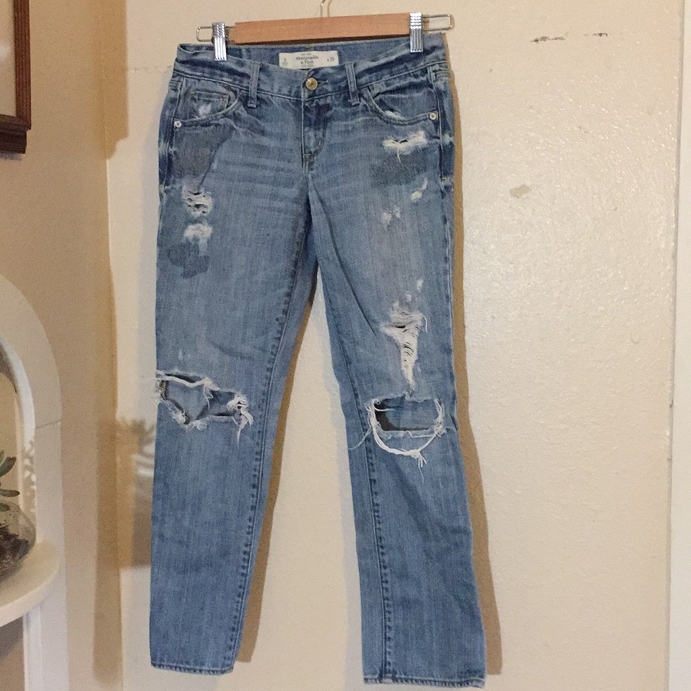 Abercrombie distressed jeans